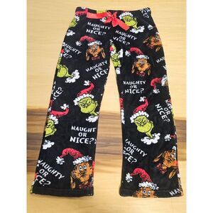 Vintage DR SEUSS The GRINCH & MAX Naughty Or Nice? Soft‎ Lounge/PJ Pants Sz S